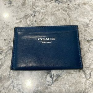 Coach genuine leather card holder